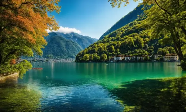 Lake Lugano. Lago di Lugano