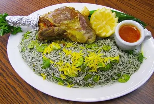 Dish recipes: Baghali Polo