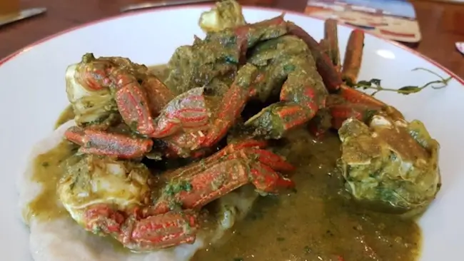 Dish recipes: Curry Crab and Dumplings