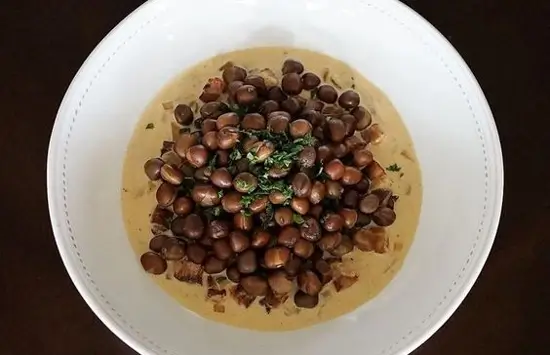 Dish recipes: Grey Peas with Bacon