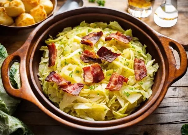 Dish recipes: Halušky with Cabbage and Bacon