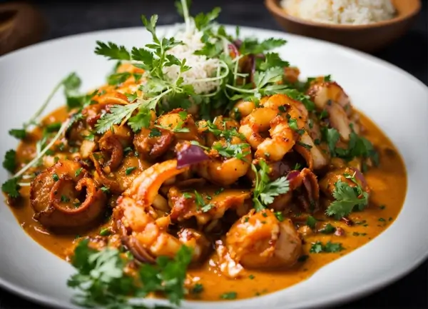 Dish recipes: Octopus Curry