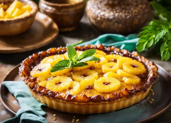 Dish recipes: Pineapple Tarte Tatin