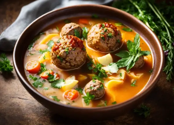 Dish recipes: Sopa de Albóndigas